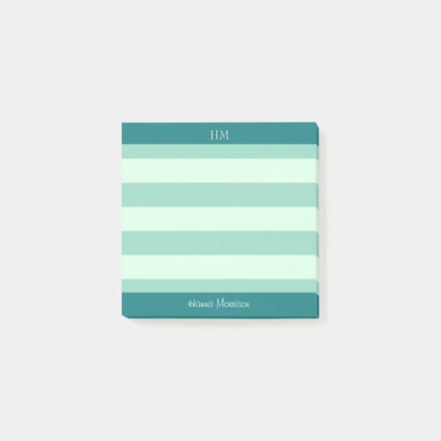 Moderner Aquamariner Bürolehrer Mama Student Post-it Klebezettel (Vorderseite)