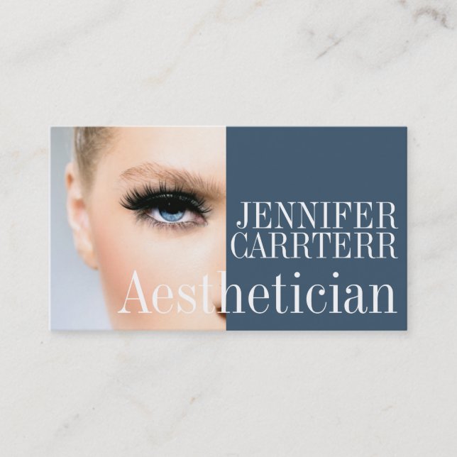 Moderner Ästhetik Salon Wellness-Center Makeup Art Visitenkarte (Vorderseite)