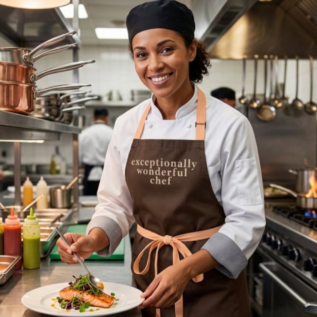 Moderner außergewöhnlich wunderbarer Koch Gray Schürze (Exceptionally chef apron)