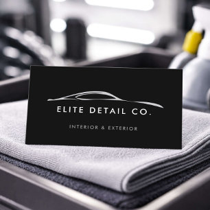 Moderner Autodetailing-Spezialist Visitenkarte