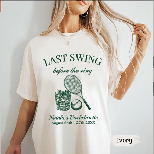 Moderner Bach letzte Swing vor dem Ring Tennis T-Shirt