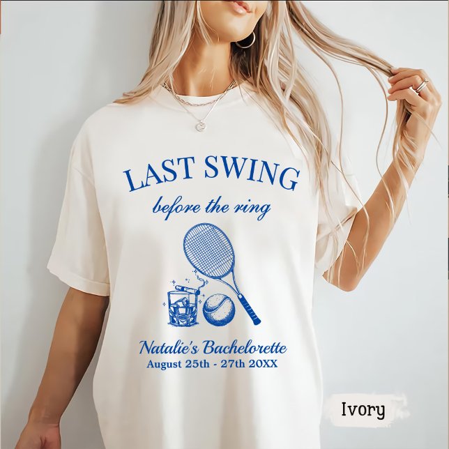Moderner Bach letzte Swing vor dem Ring Tennis T-Shirt (Von Creator hochgeladen)
