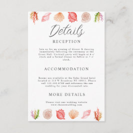 Moderner Badestrand Sommer Beach Begleitkarte