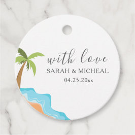 Moderner Badestrand Sommer Beach Geschenkanhänger