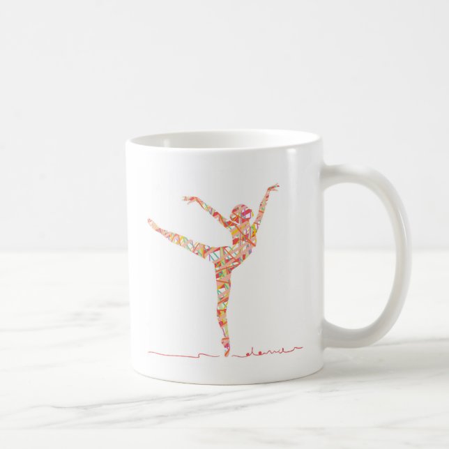 Moderner Balletttänzer Kaffeetasse (Rechts)