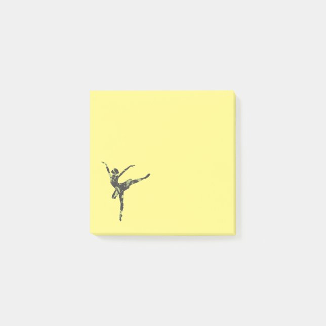 Moderner Balletttänzer, moderner Tanz Post-it Klebezettel (Vorderseite)