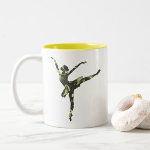 Moderner Balletttänzer, moderner Tanz Zweifarbige Tasse