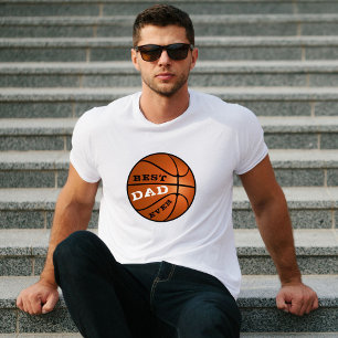 Moderner Basketball Bester Vater je Vatertag T-Shirt
