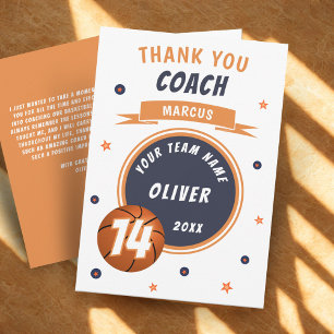 Moderner Basketballball Danke Trainer