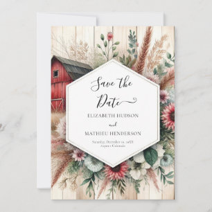 Moderner Bauernhof Barnyard Hochzeit Save The Date