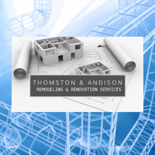 Moderner Baurekonstruktionsunternehmer Visitenkarte