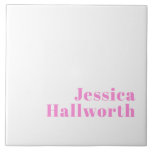 Moderner, bearbeitbarer Firmenname oder Vor- und N Fliese<br><div class="desc">Stilvolle moderne Firmenname oder andere Texte,  bearbeiten,  wie Sie möchten!</div>