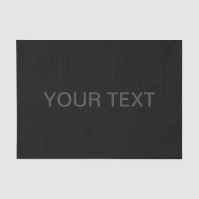 Moderner bearbeitbarer Text | Dunkelgrau und schwa Seidenpapier (Vorderseite)