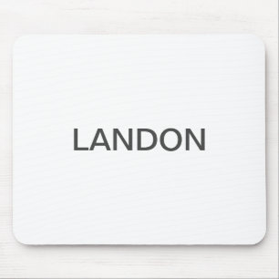 Moderner bearbeitbarer Text Weiß & Dunkelgrau Mousepad