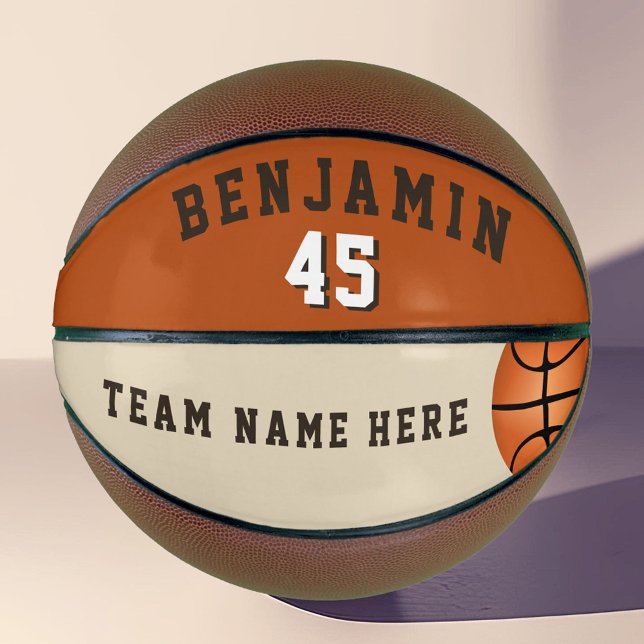 Moderner, benutzerdefinierter Basketball mit Teamn (Von Creator hochgeladen)