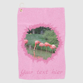 Moderner, benutzerdefinierter Text und Foto auf ro Golfhandtuch