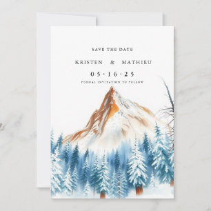 Moderner Berg Save The Date