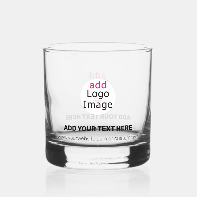 Moderner Beruflicher, individueller Business-Chic Whiskyglas (Vorderseite)
