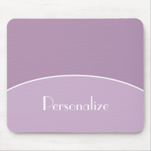 Moderner Beruflicher Lavendel Lila und Name Mousepad