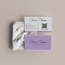 Moderner Beruflicher Lila QR-Code