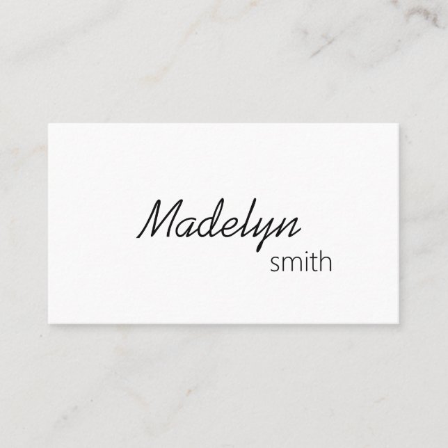 Moderner Beruflicher Minimal-Haarstylist-QR-Code Visitenkarte (Vorderseite)