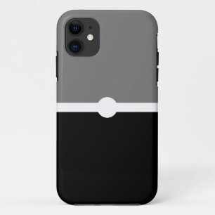 Moderner Beruflicher Schwarz-weißer Farbblock Case-Mate iPhone Hülle
