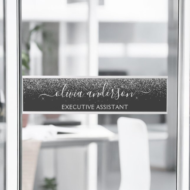 Moderner Beruflicher Sparkor-Glitzer Türschild (Von Creator hochgeladen)