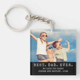 Moderner BEST VATER EVA 2 Fotos Personalisiert Schlüsselanhänger