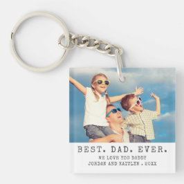 Moderner BEST VATER EVA 2 Fotos Personalisiert Schlüsselanhänger