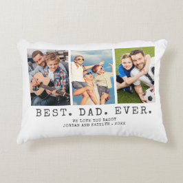 Moderner BEST VATER EVA 3 Fotos Personalisiert Dekokissen