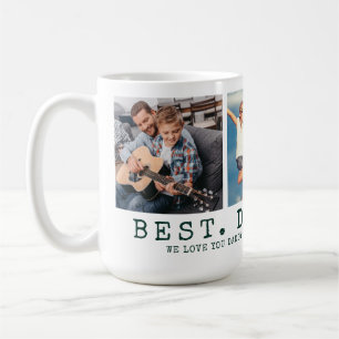 Moderner BEST VATER EVA 3 Fotos Personalisiert grü Kaffeetasse