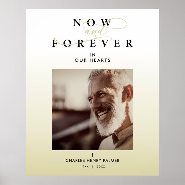 Moderner Bestattungsservice für Minimalistisches F Poster (Vorne)