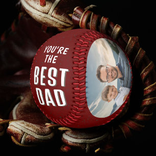 Moderner Beste Papa Vatertag 2 Fotos Baseball