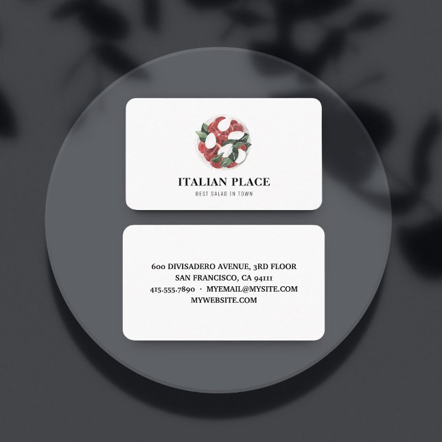 Moderner bester Salat in der Stadt Beruflich Visitenkarte (Von Creator hochgeladen)