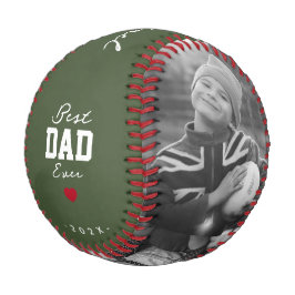 Moderner bester Vater je Grüner Individuelle Name Baseball