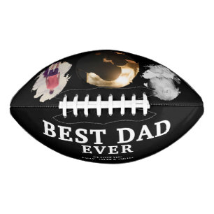 Moderner Bester Vater je Vatertag 3 FotoCollage Football