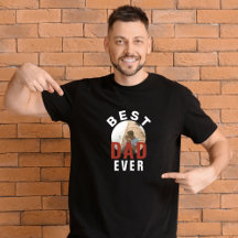 Moderner bester Vater je Vatertag Foto T - Shirt