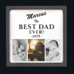 Moderner Bester Vater je Vatertag Keepake 3 Foto Kiste<br><div class="desc">Moderne Black Best Vater Jeden Vatertag Keepake Geschenkboxen mit 3 Foto Collage und Vater`s Name. Personalisieren Sie mit drei Fotos,  dem Namen des Vaters und dem Jahr. Ein perfektes Geschenk für einen Vater,  einen neuen Vater oder Großvater.</div>