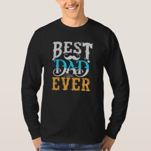 Moderner bester Vater je Vatertag Langschläfchen T-Shirt