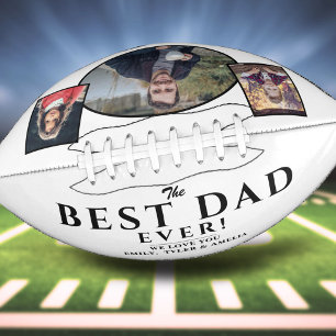 Moderner Bester Vater Vater 3 Foto Collage Footbal Football