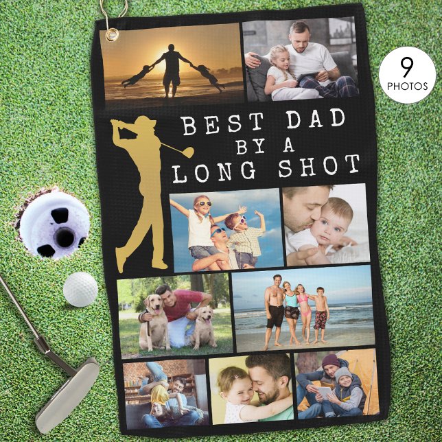 Moderner BESTER VATER VON LONG SHOT 9 Fotomaterial Golfhandtuch (Von Creator hochgeladen)