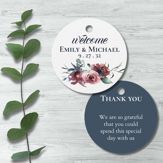 Moderner Bläserenkreis für die Marine Peach Blush  Geschenkanhänger (Von Creator hochgeladen)