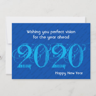 Moderner BLAU 20:20 Vision GLÜCKLICH Neues Jahr