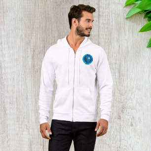 Moderner blauer Globus Weltkarte Hoodie