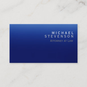 Moderner Blue Anwalt für die Law Business Card Visitenkarte