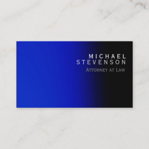Moderner Blue Anwalt für die Law Business Card Visitenkarte
