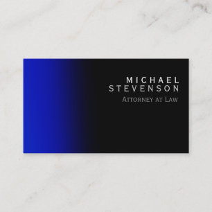 Moderner Blue Anwalt für die Law Business Card Visitenkarte