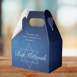 Moderner Blue Star von David Formal Bar Mitzvah Pa Geschenkschachtel