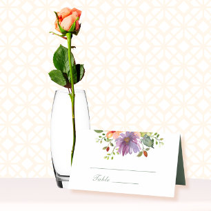 Moderner Blumenfrühling Sommer Bright Bold Platzkarte