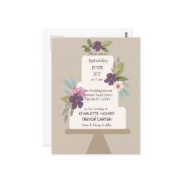 Moderner Blumenkuchen Postkarte